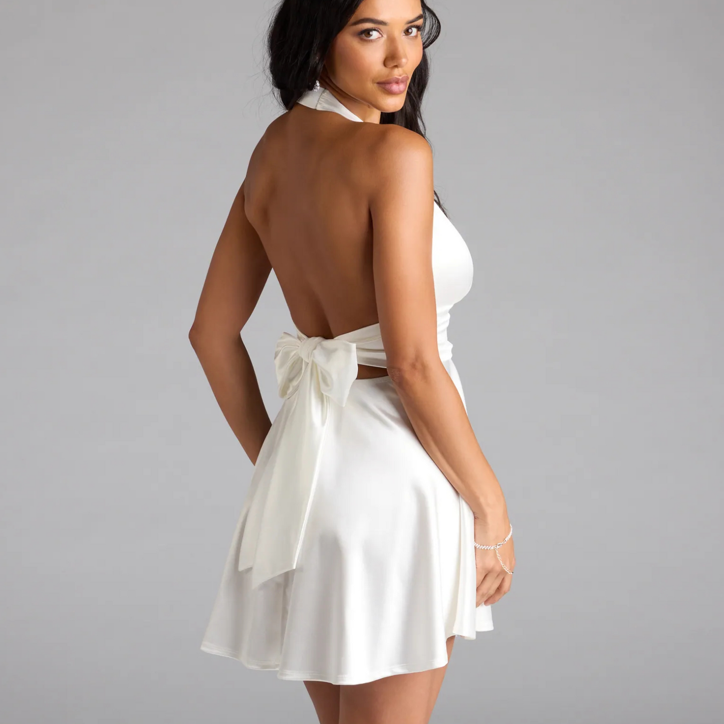 Short Satin Dress
